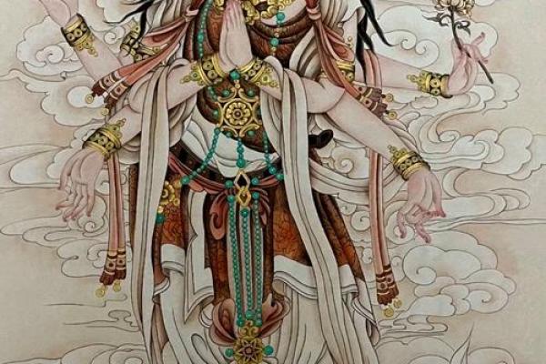 观音灵签董永寻母水墨