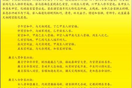 紫微斗数之廉贞星
