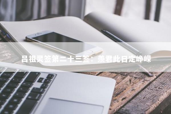 吕祖灵签第二十三签：羡君此日定峥嵘