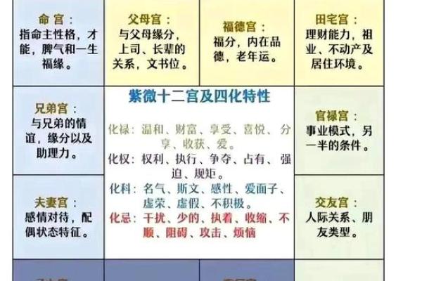 紫薇斗数命宫性格