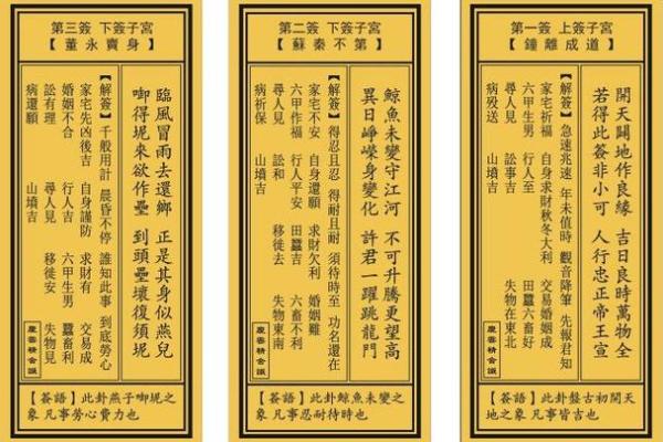 观音灵签一天一签