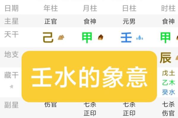 壬水八字分析及性格特征解读