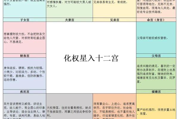 紫微斗数四化口诀,紫微斗数十二宫的角度分析