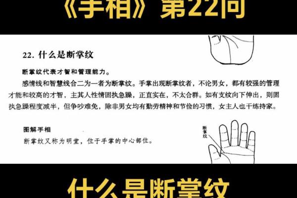 男人断掌手纹算命图解