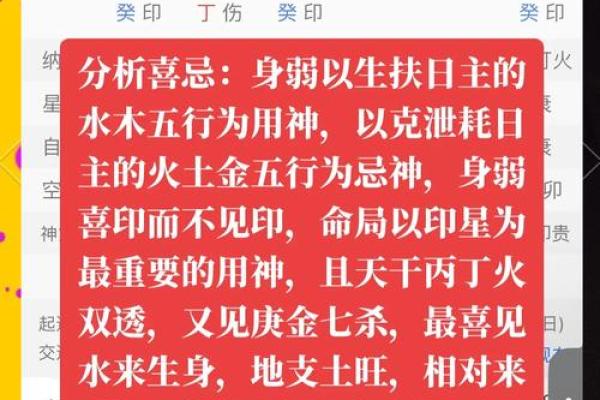 八字五行喜忌