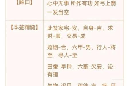 观音灵签解签105签
