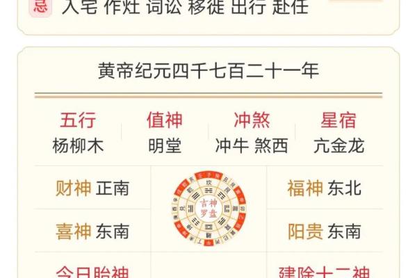 万年历-牛年2024年农历四月入宅吉日与财神方位