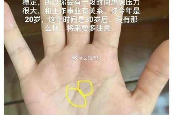 图解-智慧线上有十字纹算命