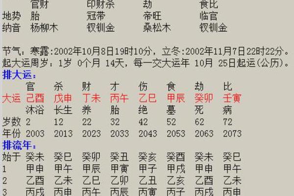 八字看庚申大运好坏