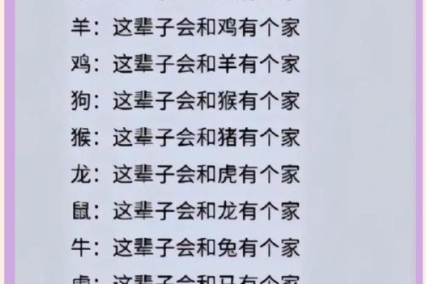 12生肖佳姻缘配对