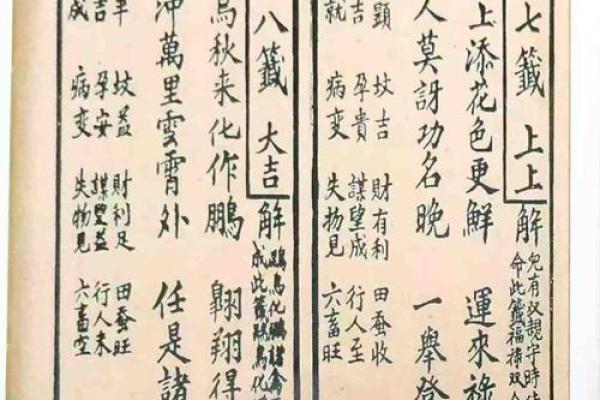 观音36灵签