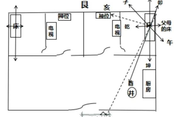坐西向东住宅吉凶方位图