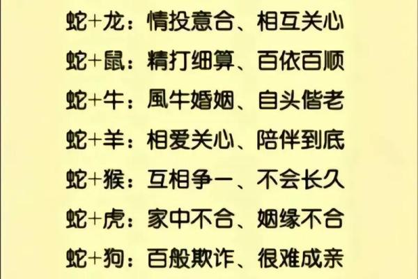 十二生肖属蛇的配对