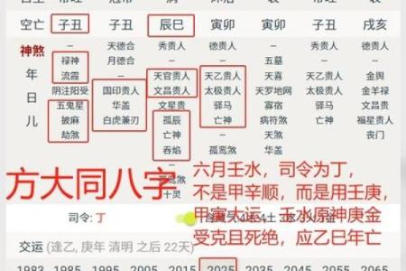 八字排盘日支将星空亡