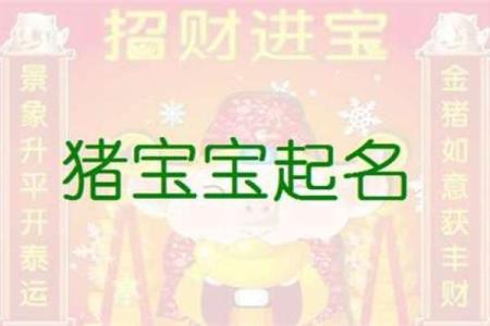 4月份出生的属猪男孩该怎么起名姓名