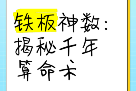 铁板神数免费算命软件