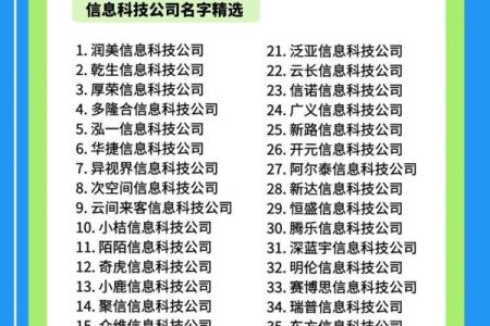 科技公司名称大全-名字大全姓名