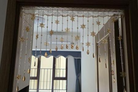 珠帘隔断风水效果图