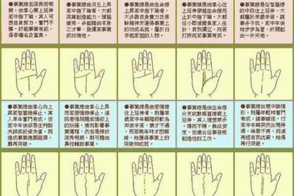 看手相算命图解：手