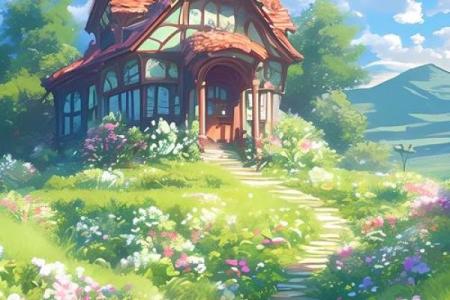 浪漫花房子风水壁纸