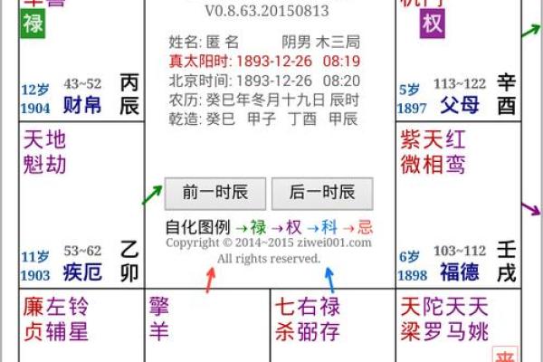 紫薇斗数手机排版