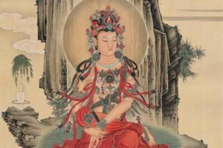观音灵签第71水墨