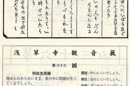 观音免费灵签抽签解签