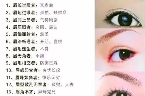 女人眉毛的风水以下眉形的眉毛财运好