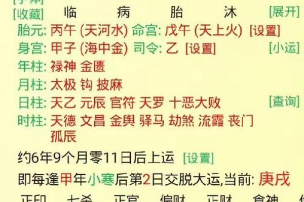 官贵八字