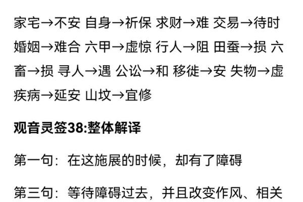 观音灵签三十一签感情