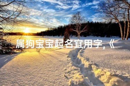 下午三点出生的属狗男孩如何取名，宜用什么字姓名