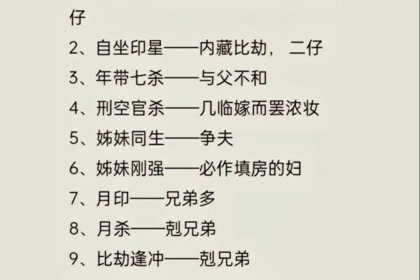八字口诀算命盘