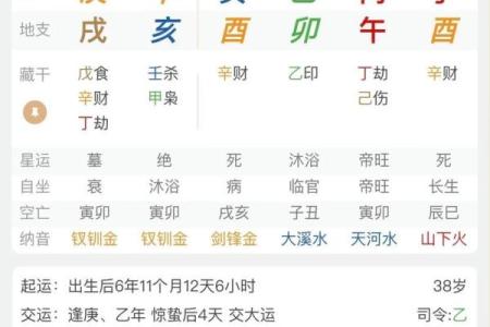 八字中透干算命意思