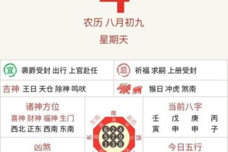 八字算命黄历