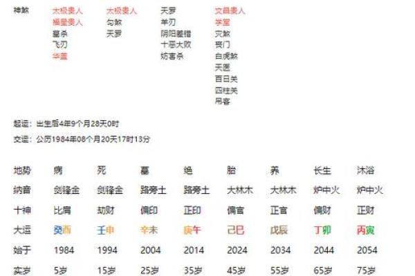 易经八字格局查询器