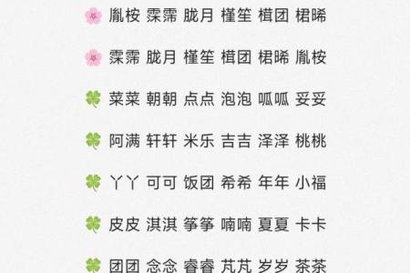 八字起小名