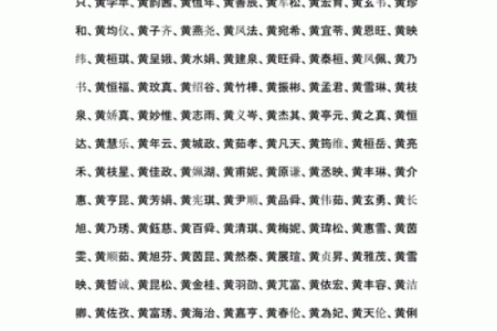 黄姓男孩名字大全-黄姓男孩起名字大全-黄姓名字大全姓名